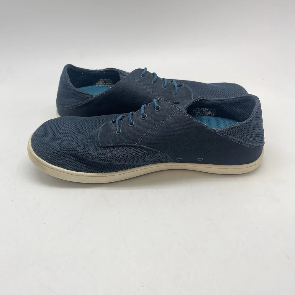 Olukai Sneakers Mens 8.5 Nohea Moku Blue‎ Boat Beach Shoes Slip On Causal Comfy